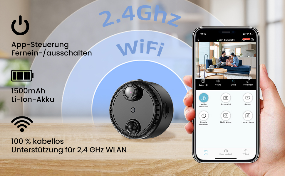 mobile eberwachungskamera ip wlan innen — фото 4