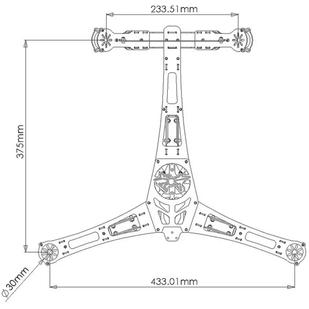 Lynxmotion Hunter VTail 500 Drone (Base Combo Kit) — фото 5