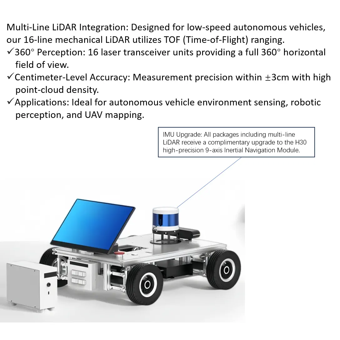 Researchbot：Embodied AI ROS2 Mobile Robot Platform with LLM, LiDAR SLAM, Semantic Navigation（4WD-Premium Independent Suspension-Orin NX Super -16GB-Ultra) — фото 5