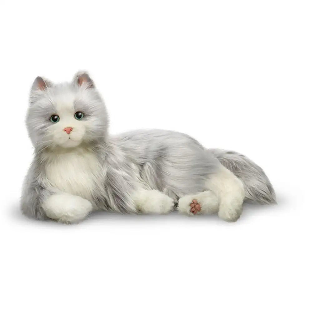 Робот Ageless Innovation Ageless Innovations Silver & White Cat Interactive Companion