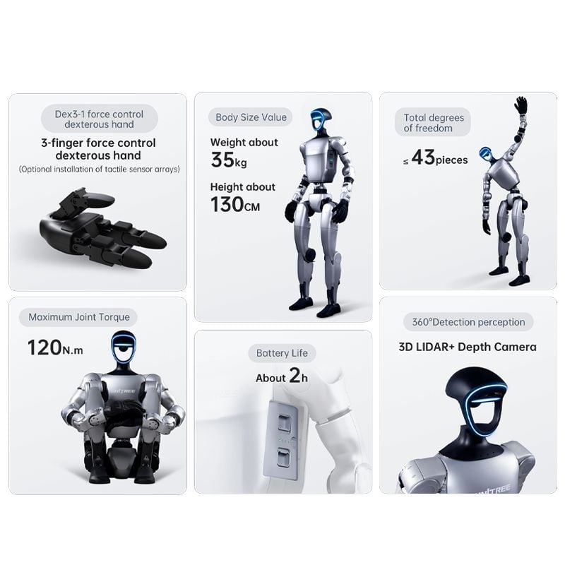 unitree g1 edu - humanoider roboter u5 version — фото 5