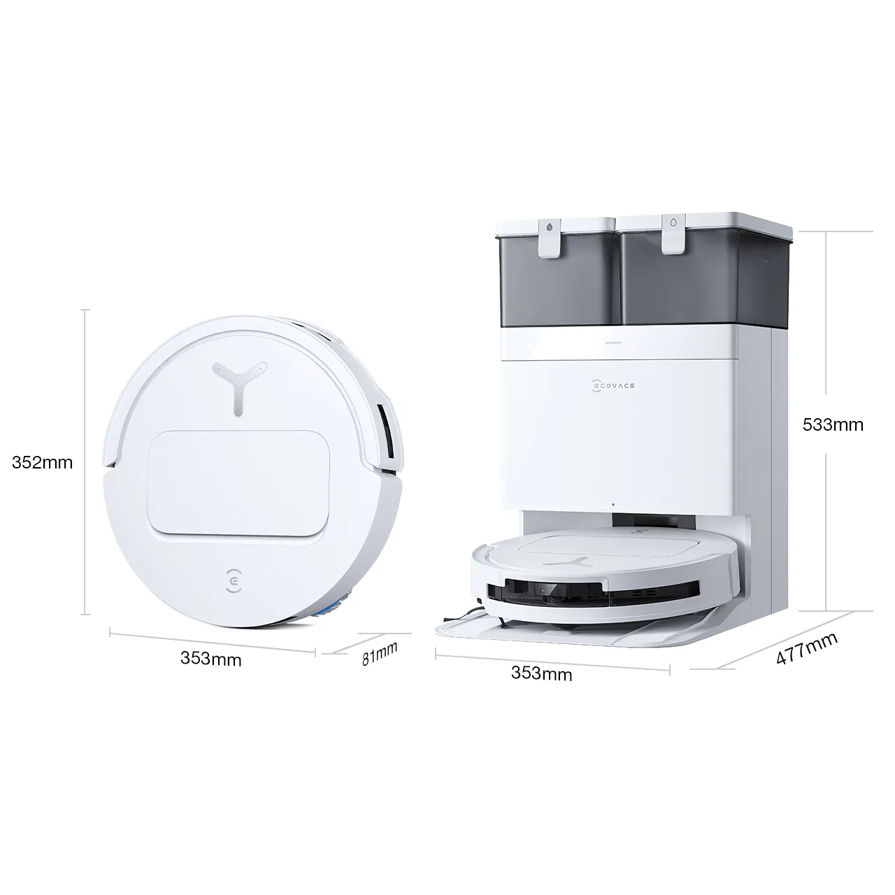 ECOVACS DEEBOT T50 OMNI Gen2 White — фото 2