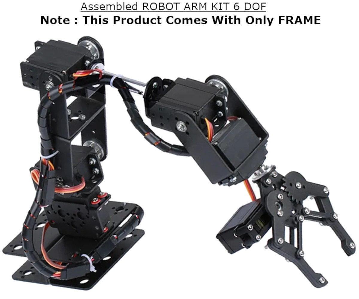ARCTOS 6-DOF DIY Robotic Arm Kit – Self-Assembly, 600mm Reach, 2kg Payload, Arduino / ESP32 / ROS Compatible — фото 6