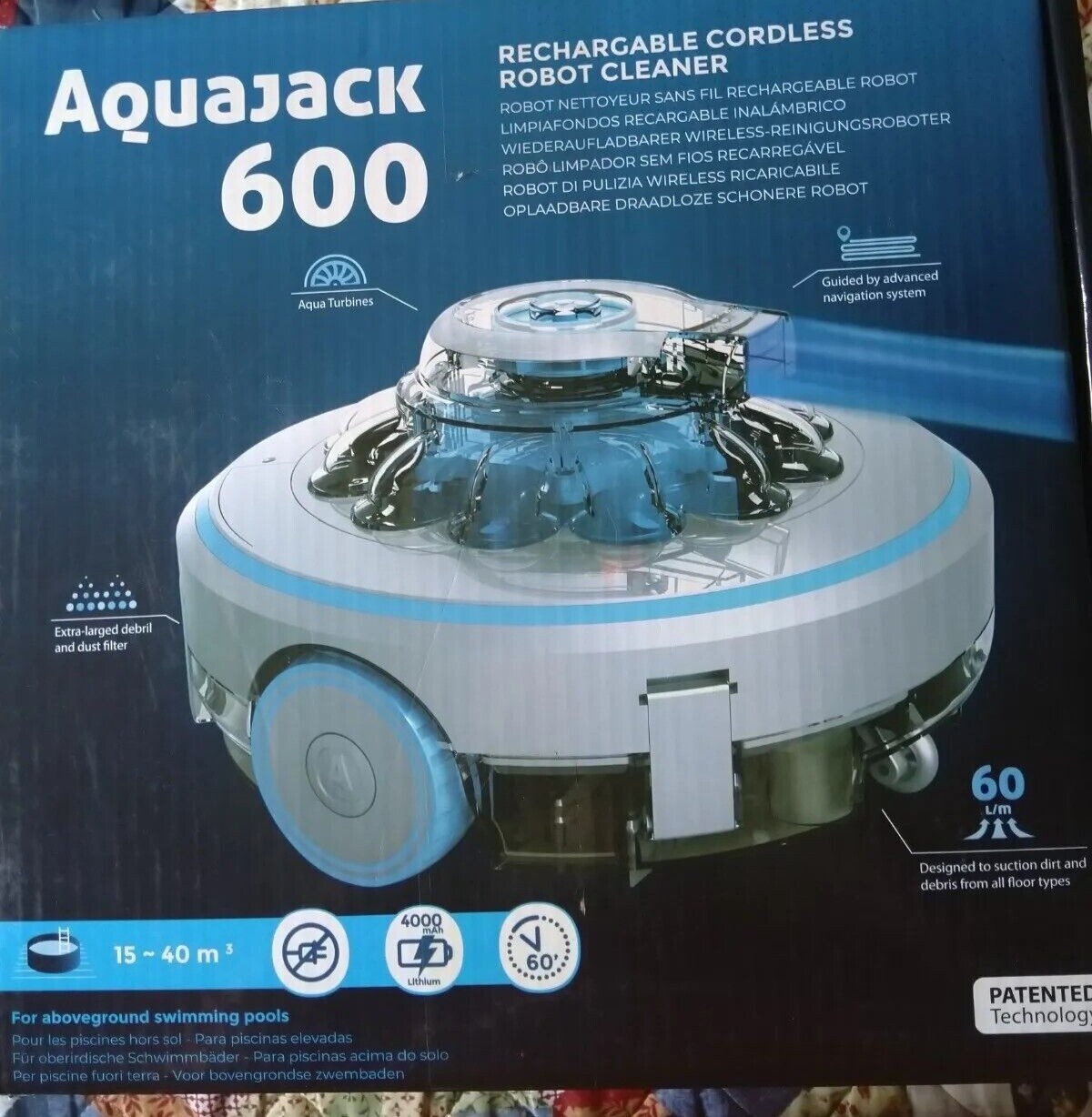 Aquajack 600 Poolroboter 60 L Min Kabellos P1160 Hc Garten Freizeit — фото 5