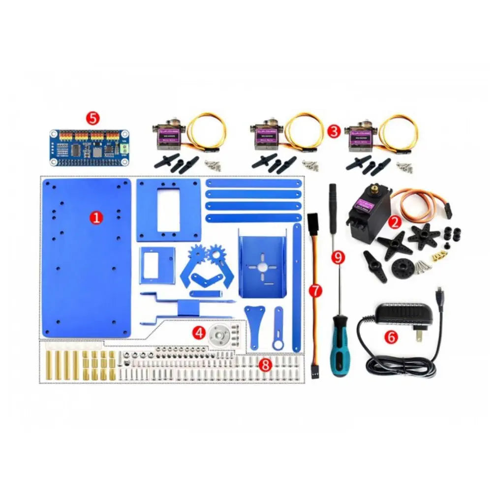 Bluetooth / WiFi 4-DOF Metal Robot Arm Kit for Raspberry Pi — фото 4
