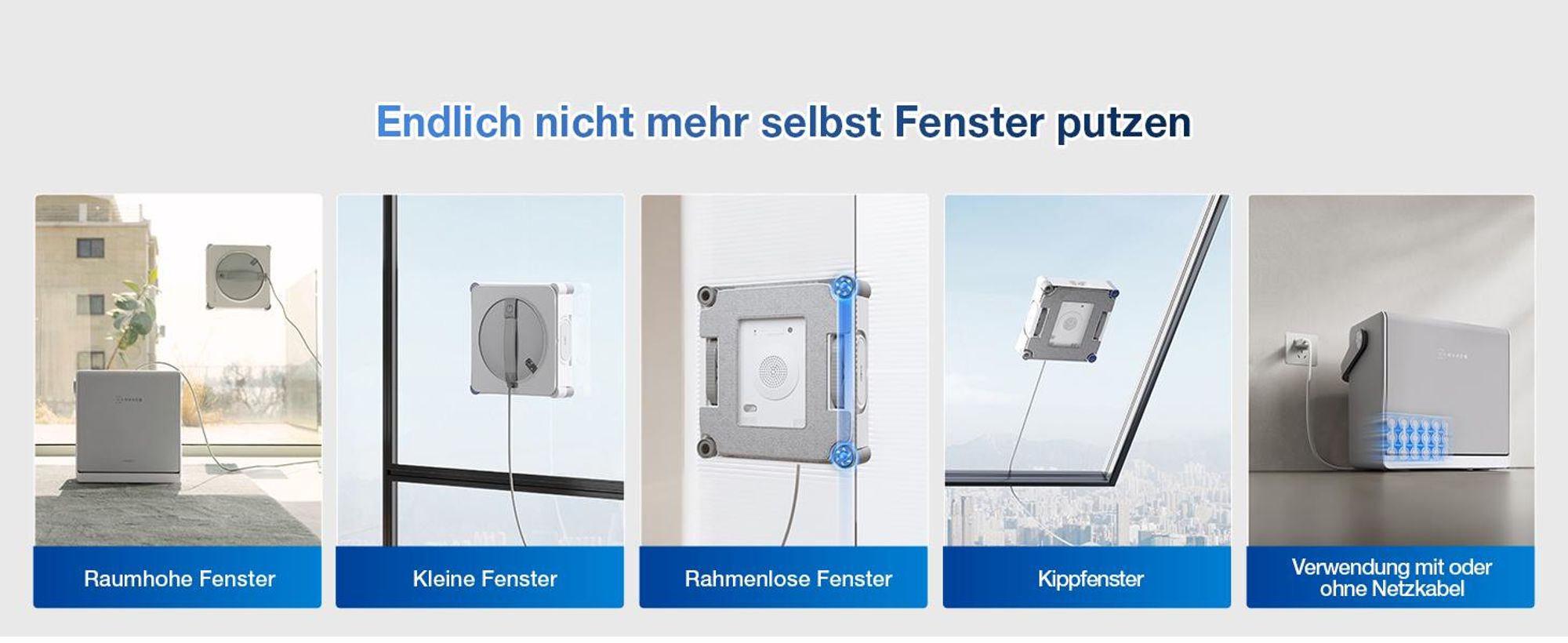 fensterreinigungsroboter winbot w2s omni mit akkustation — фото 4