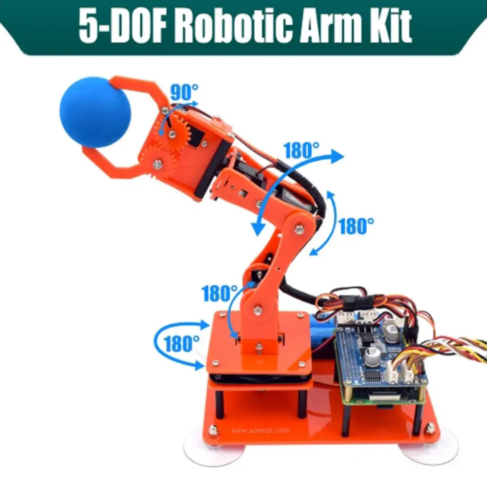 Adeept 5-DOF Programmable Robotic Arm Orange Kit for Raspberry Pi — фото 6