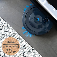 Робот Hoogo hoogo Staubsauger R2 in Blau/Dunkelgrau
