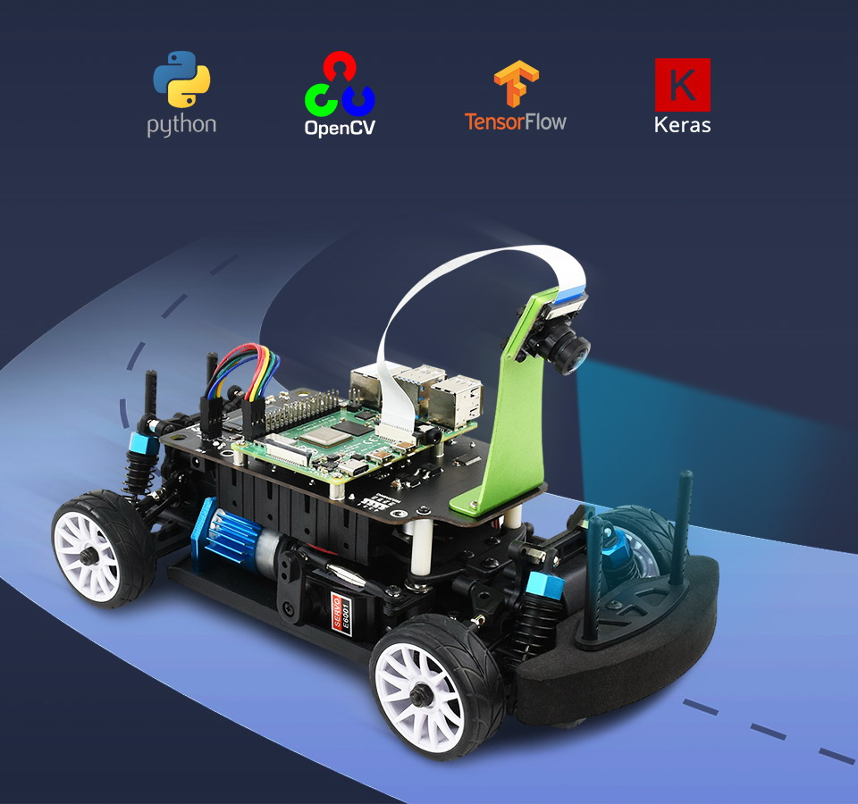 piracer ki-fahrroboter fuer raspberry pi4 — фото 2