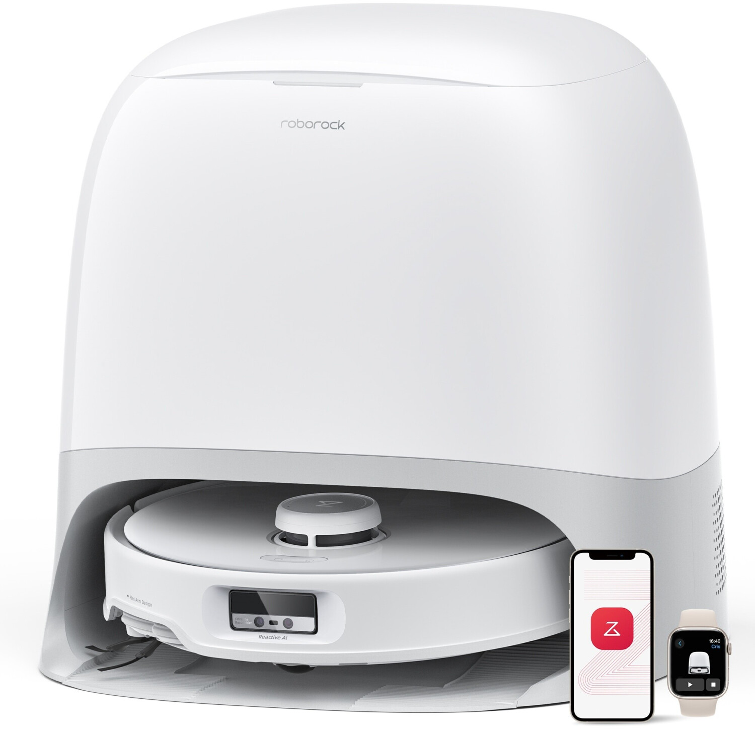 saugroboter roborock qrevo curv 2 flowx weiss — фото 3
