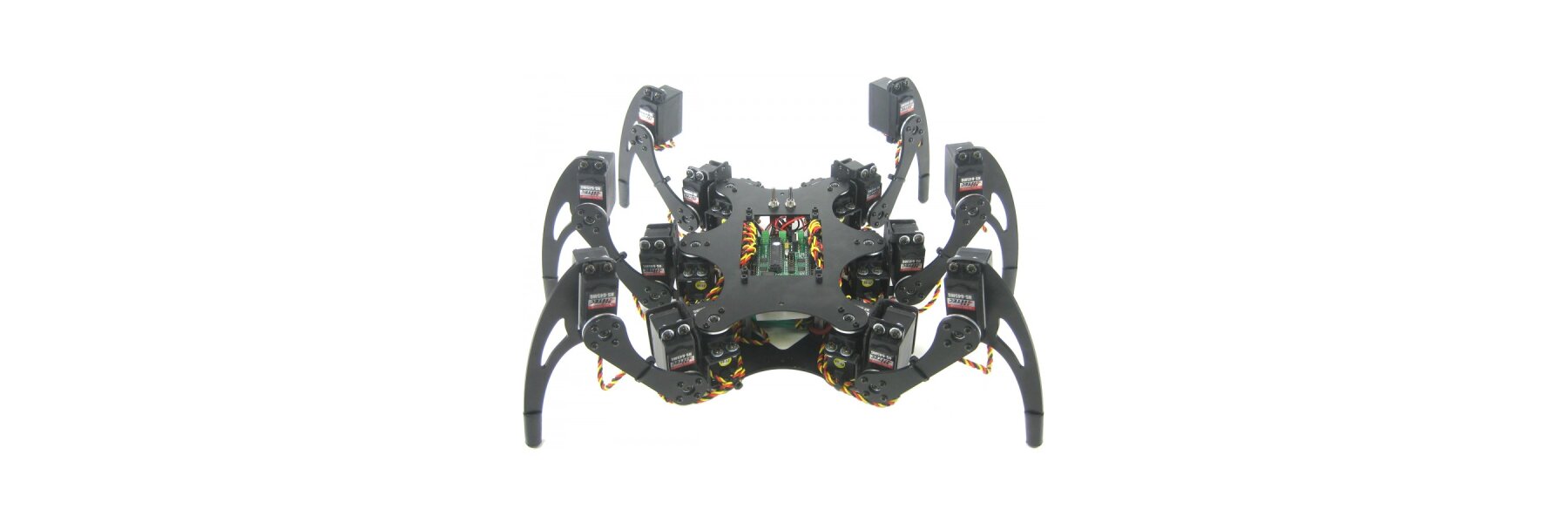 Lynxmotion Phoenix 3DOF Hexapod - Black (No Servos / Electronics) — фото 3