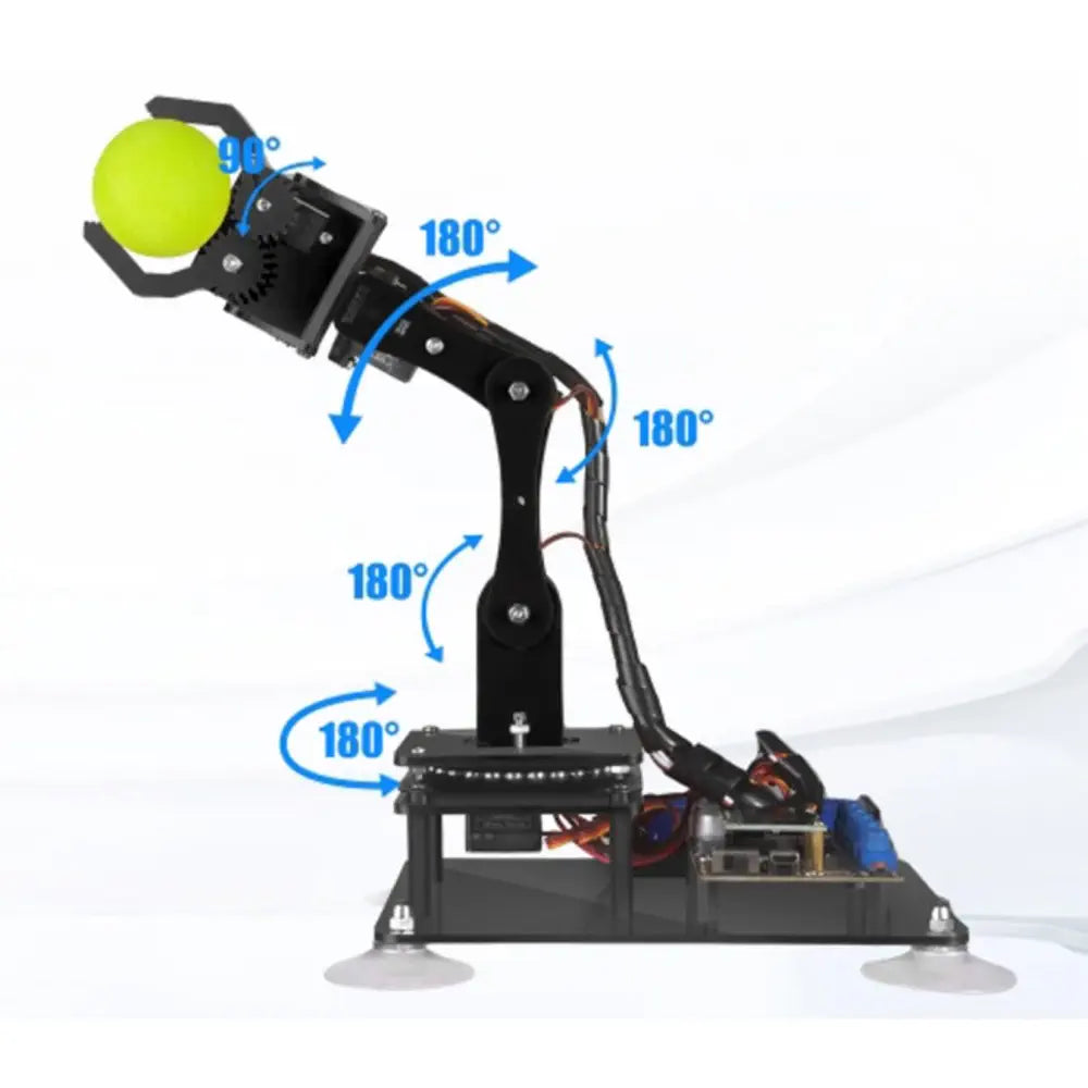 Adeept 5-DOF Arduino Compatible Programmable Wooden Robot Arm Kit w/ OLED Display — фото 2