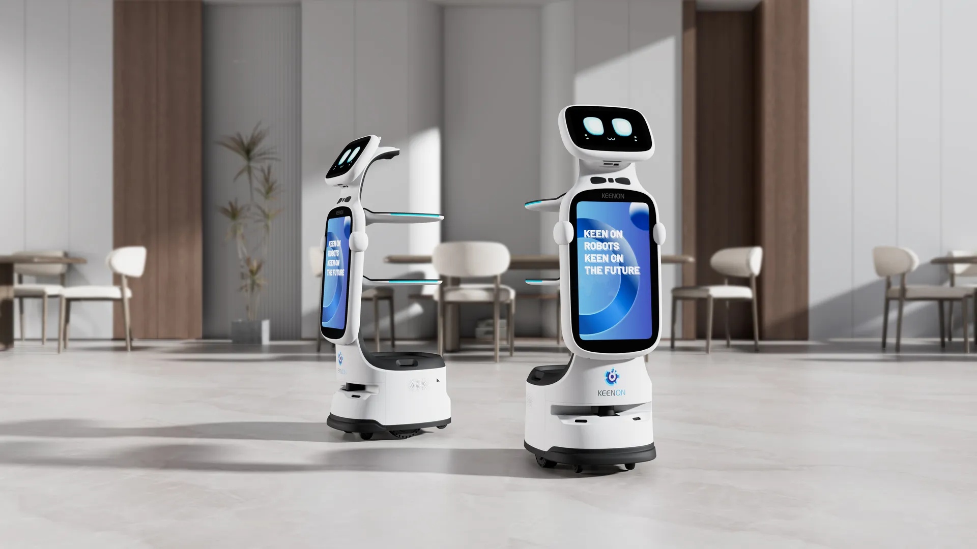 dinerbot t11 - serviceroboter inkl werbetafel — фото 3