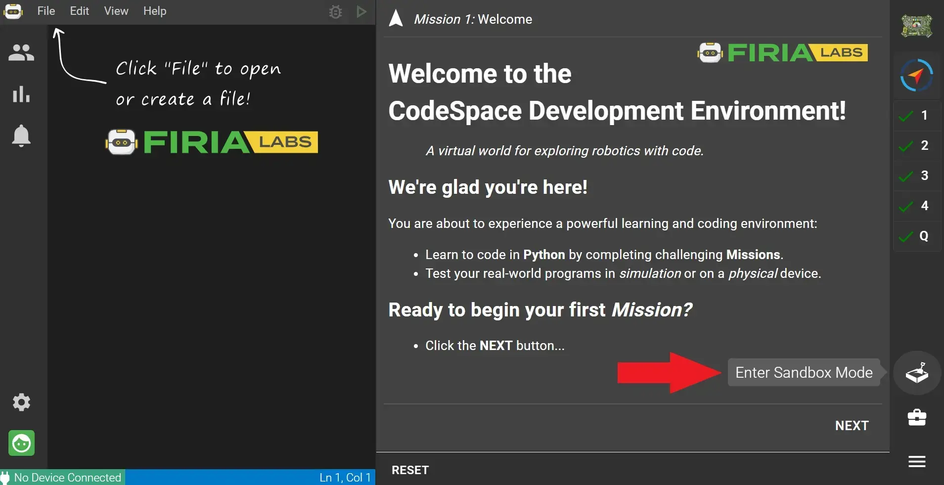 Робот Firia Labs Firia Labs CodeSpace