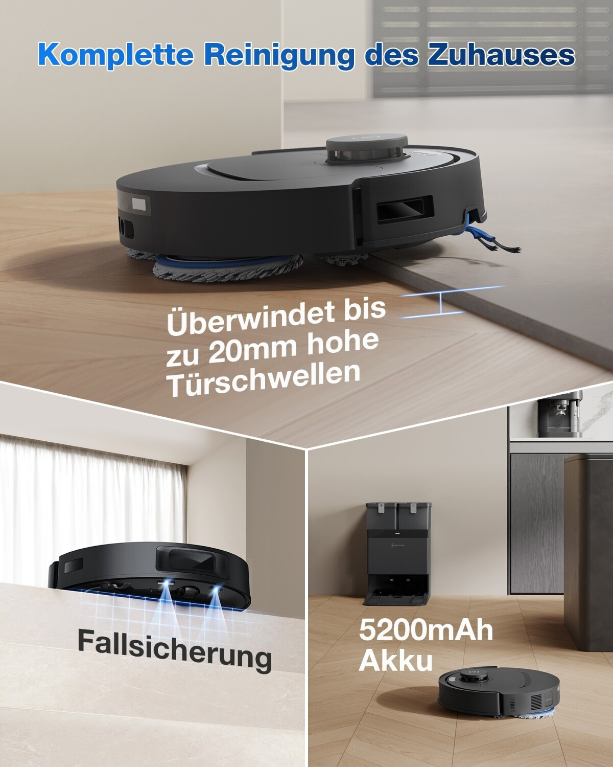 saugroboter deebot t30c gen2 schwarz — фото 5