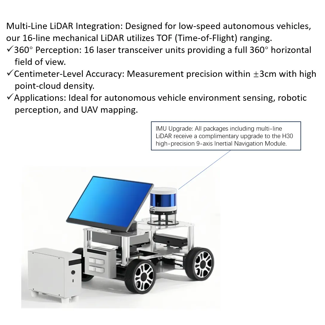 Researchbot：Embodied AI ROS2 Mobile Robot Platform with LLM, LiDAR SLAM, Semantic Navigation（ACM-Premium Oscillating Axle Suspension-Orin NX Super -16GB-Ultra) — фото 5