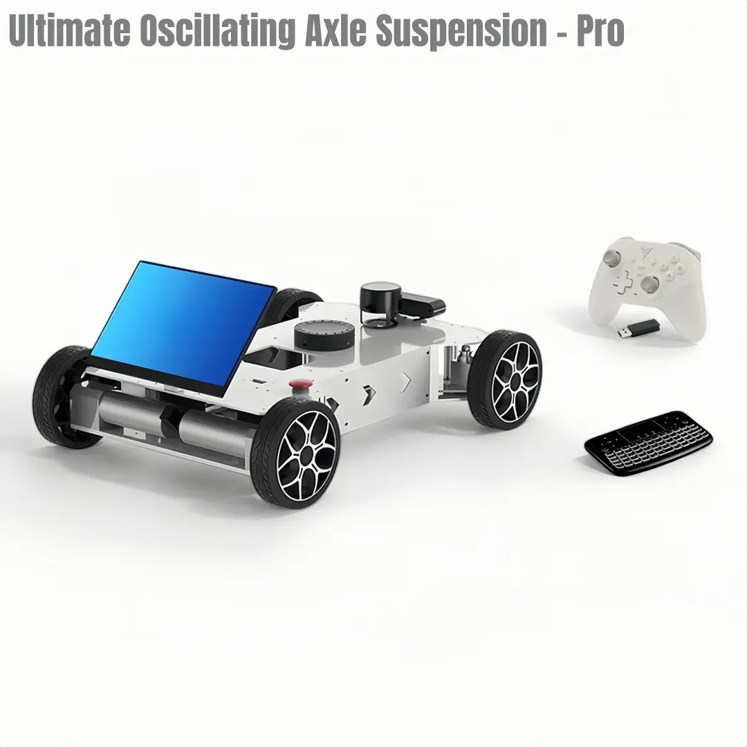 Researchbot：Embodied AI ROS2 Mobile Robot Platform with LLM, LiDAR SLAM, Semantic Navigation（ACM-Ultimate Oscillating Axle Suspension-Orin Nano Super -8GB-PRO) — фото 2