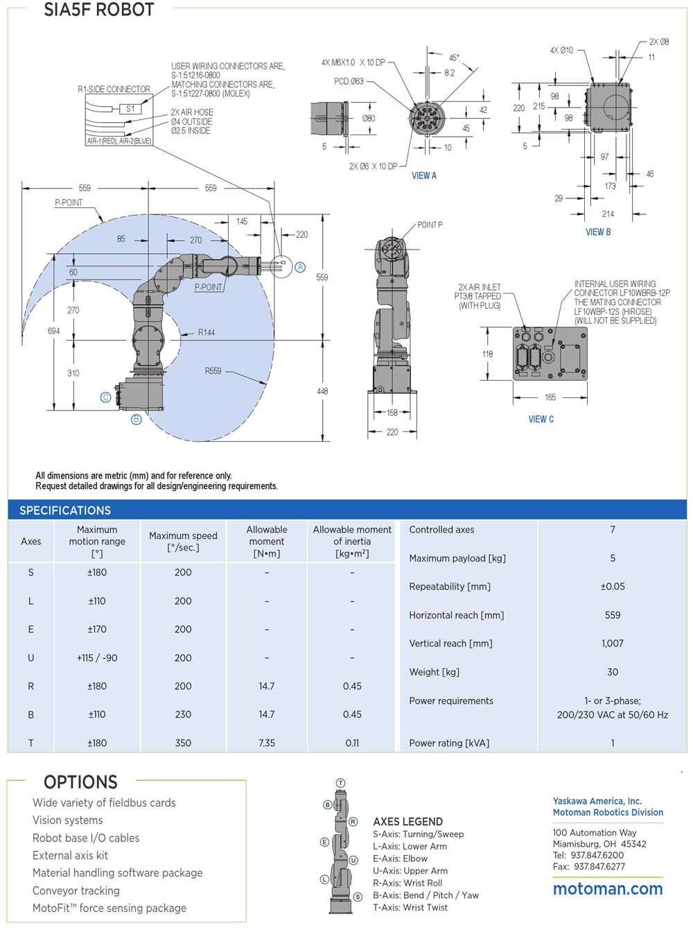 Робот Yaskawa SIA5F