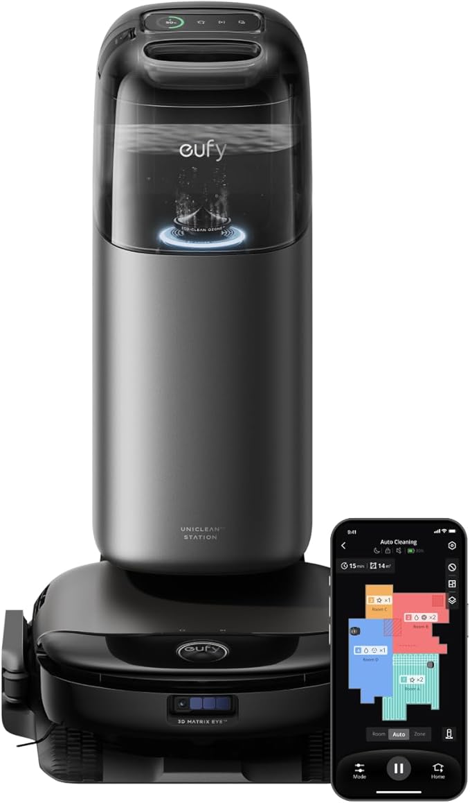 Eufy S1 HydroJet Saugroboter mit Wischfunktion Black — фото 6