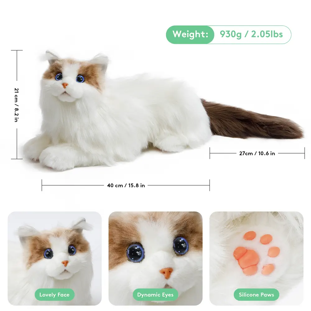 Metacat Smart Robot Cat Interactive Companion Pet Robotic Pet(Bicolor B&W ) — фото 3