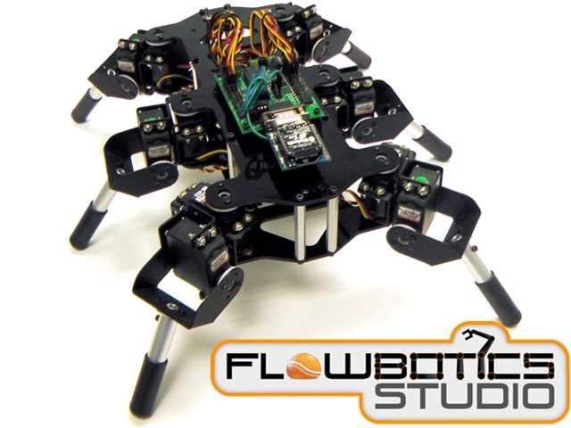 Lynxmotion Symmetric Quadruped Kit (FlowBotics Studio) — фото 6