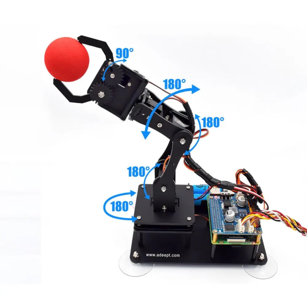 Adeept 5-DOF Programmable Robotic Arm Black Kit for Raspberry Pi — фото 4