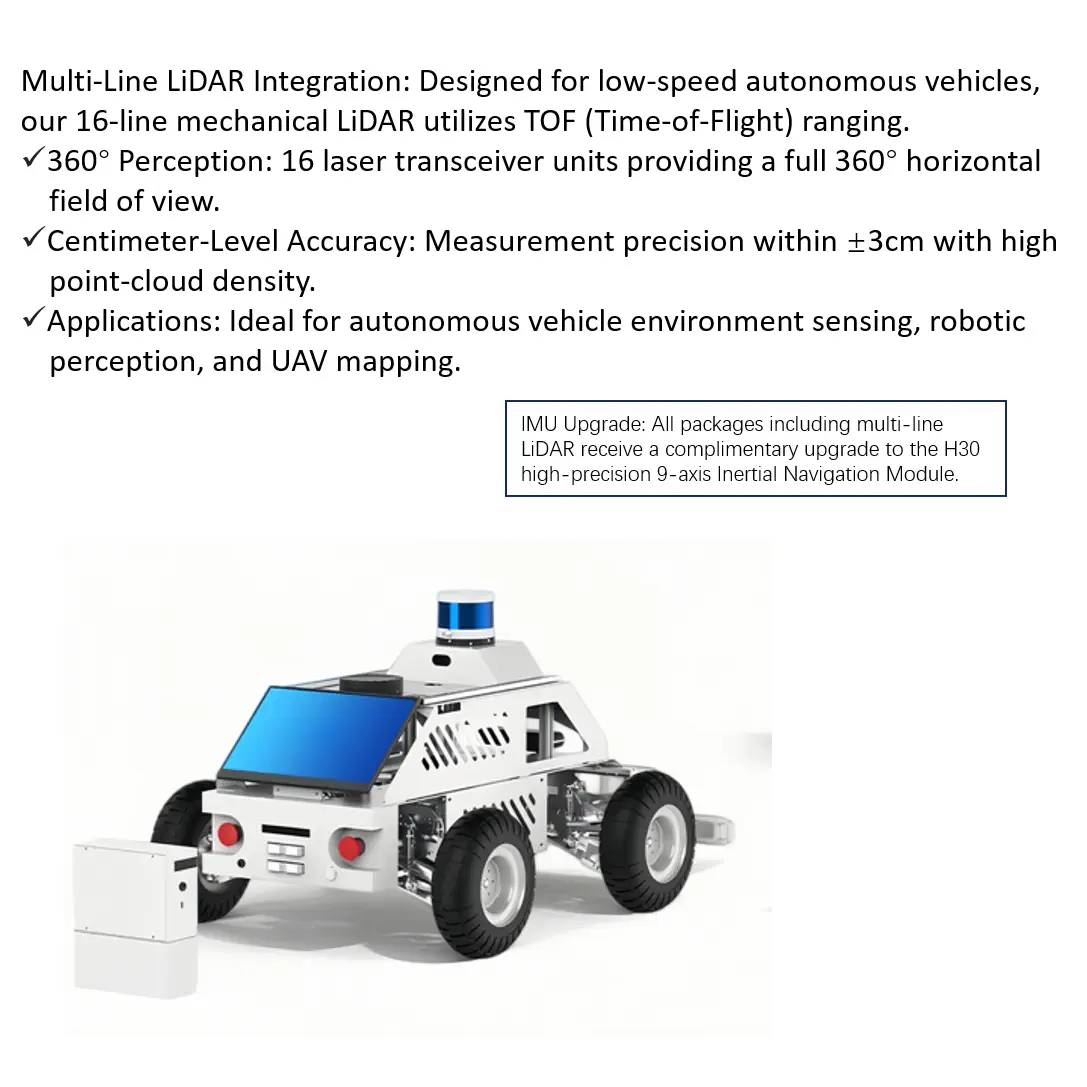 Researchbot：Embodied AI ROS2 Mobile Robot Platform with LLM, LiDAR SLAM, Semantic Navigation（ACM-Flagship Independent Suspension-Orin NX Super -16GB-Ultra) — фото 5
