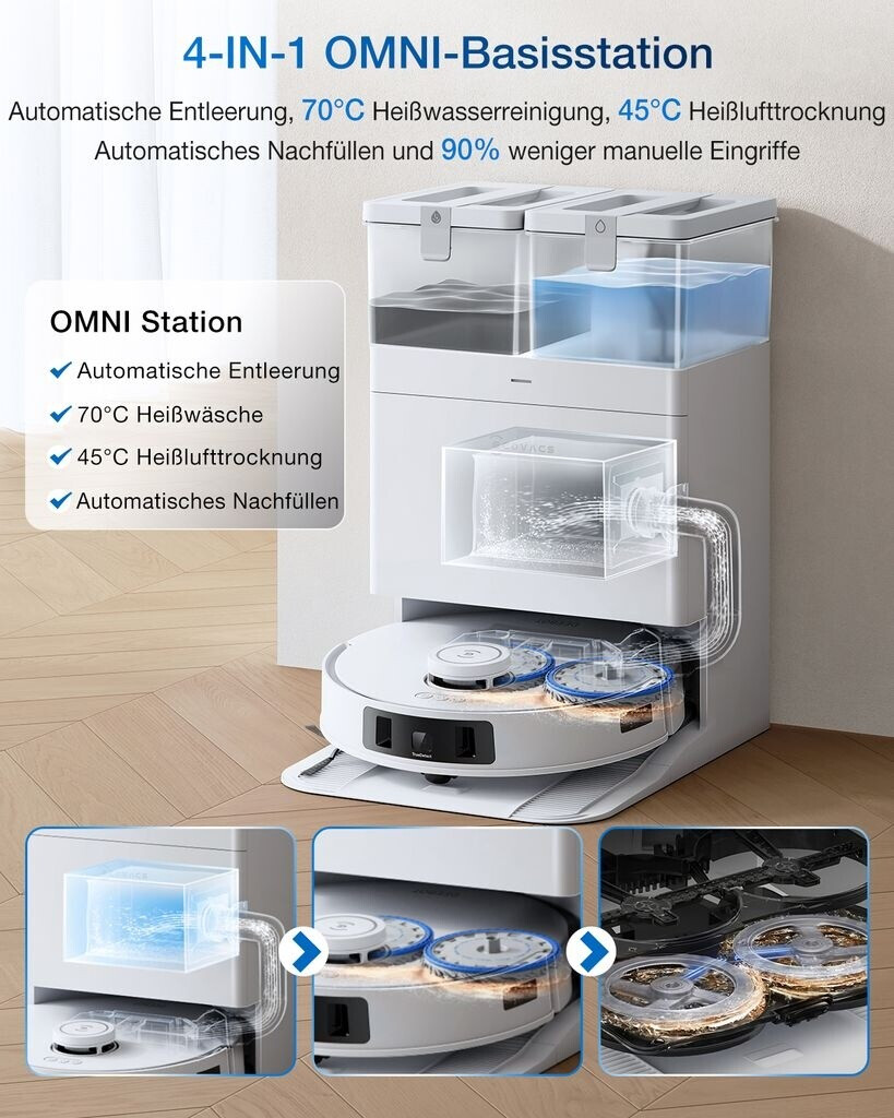 Deebot T30C Pro Omni Weiss Ecovacs — фото 4