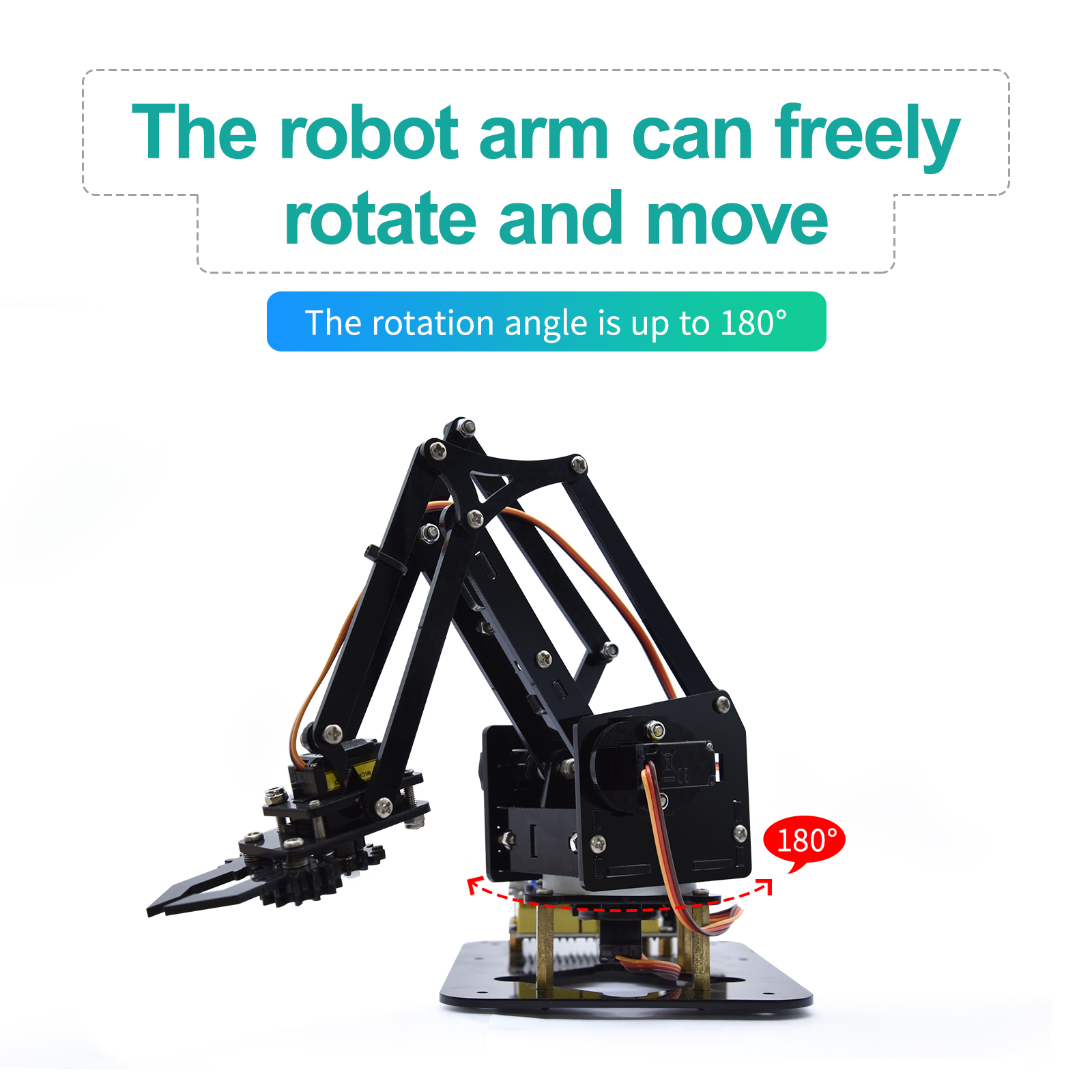 Робототехника FREI joystick-gesteuertes 4dof kletterarm-kit acryl