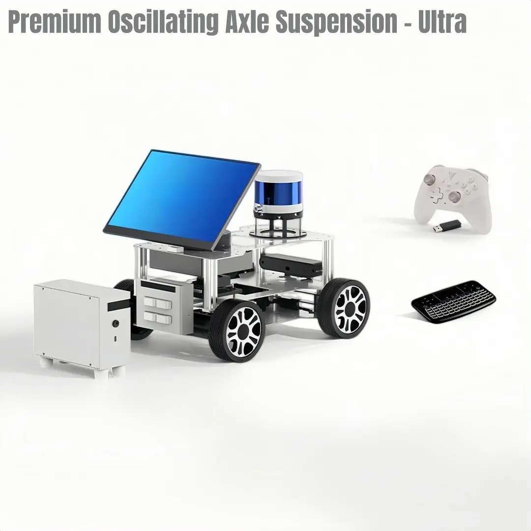 Researchbot：Embodied AI ROS2 Mobile Robot Platform with LLM, LiDAR SLAM, Semantic Navigation（ACM-Premium Oscillating Axle Suspension-Orin NX Super -16GB-Ultra) — фото 2