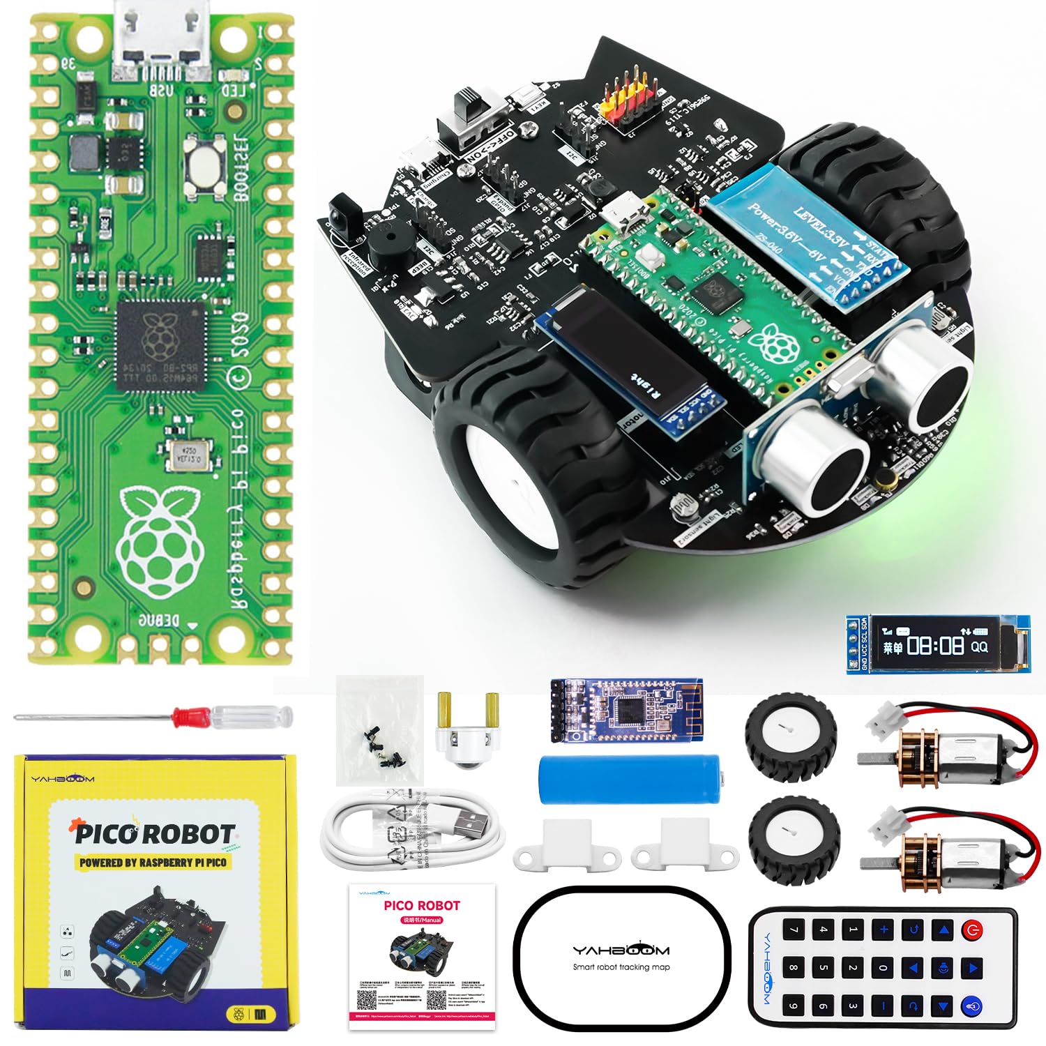 diy-set omnidirektionaler auto-roboter mit pi pico — фото 5
